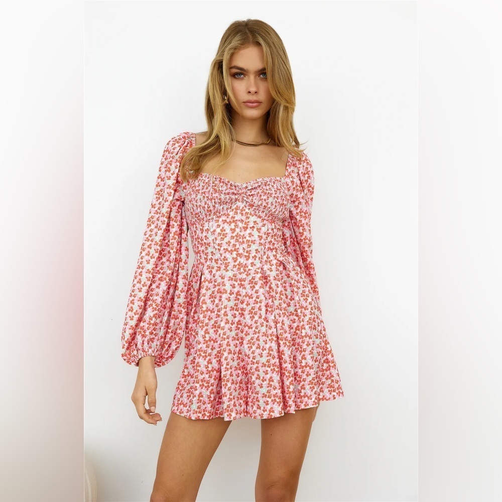 Hello Molly Sweetest Garden Floral Romper Playsuit Womens Size XSmall